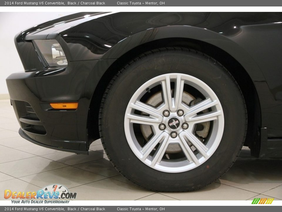 2014 Ford Mustang V6 Convertible Black / Charcoal Black Photo #24