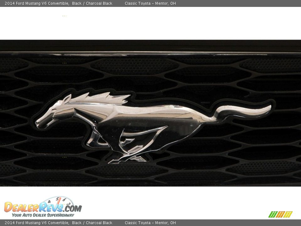 2014 Ford Mustang V6 Convertible Black / Charcoal Black Photo #26