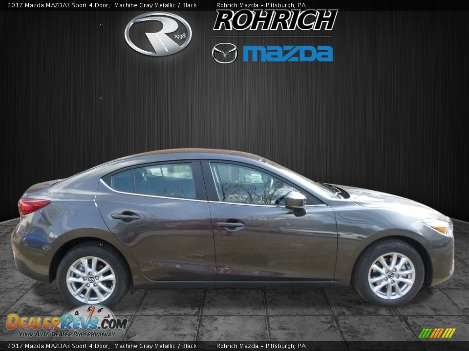 2017 Mazda MAZDA3 Sport 4 Door Machine Gray Metallic / Black Photo #2