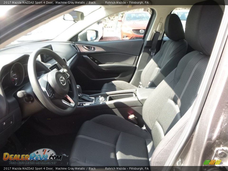 2017 Mazda MAZDA3 Sport 4 Door Machine Gray Metallic / Black Photo #6
