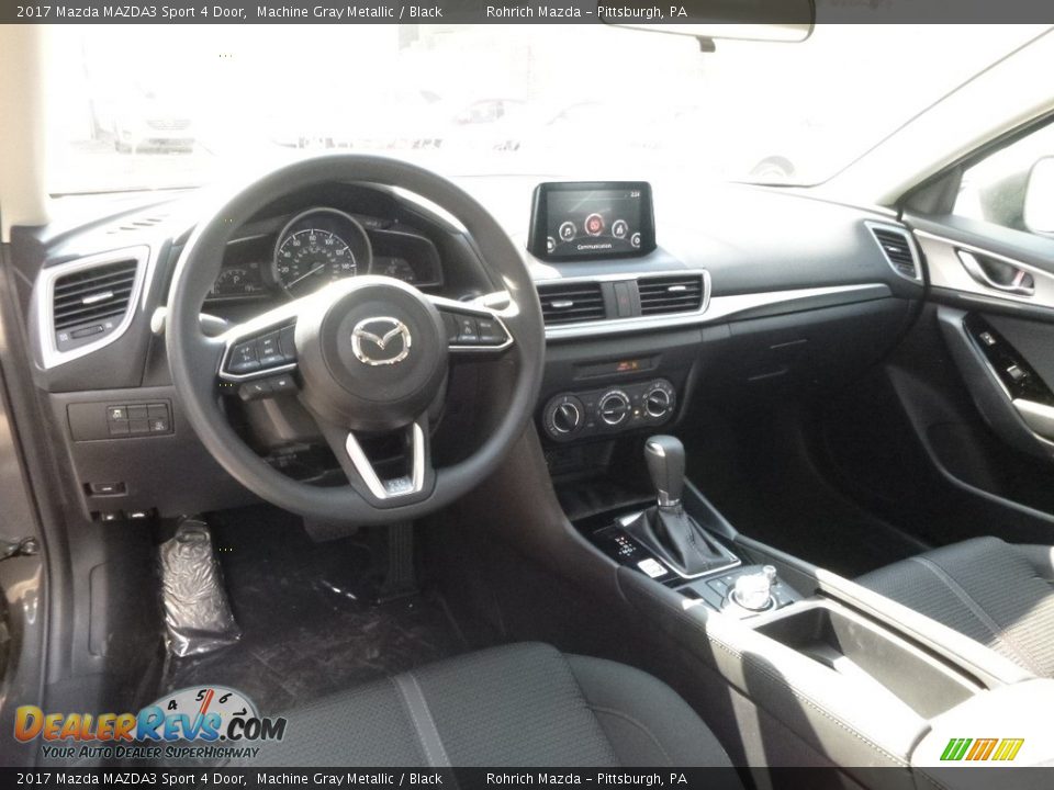 2017 Mazda MAZDA3 Sport 4 Door Machine Gray Metallic / Black Photo #8