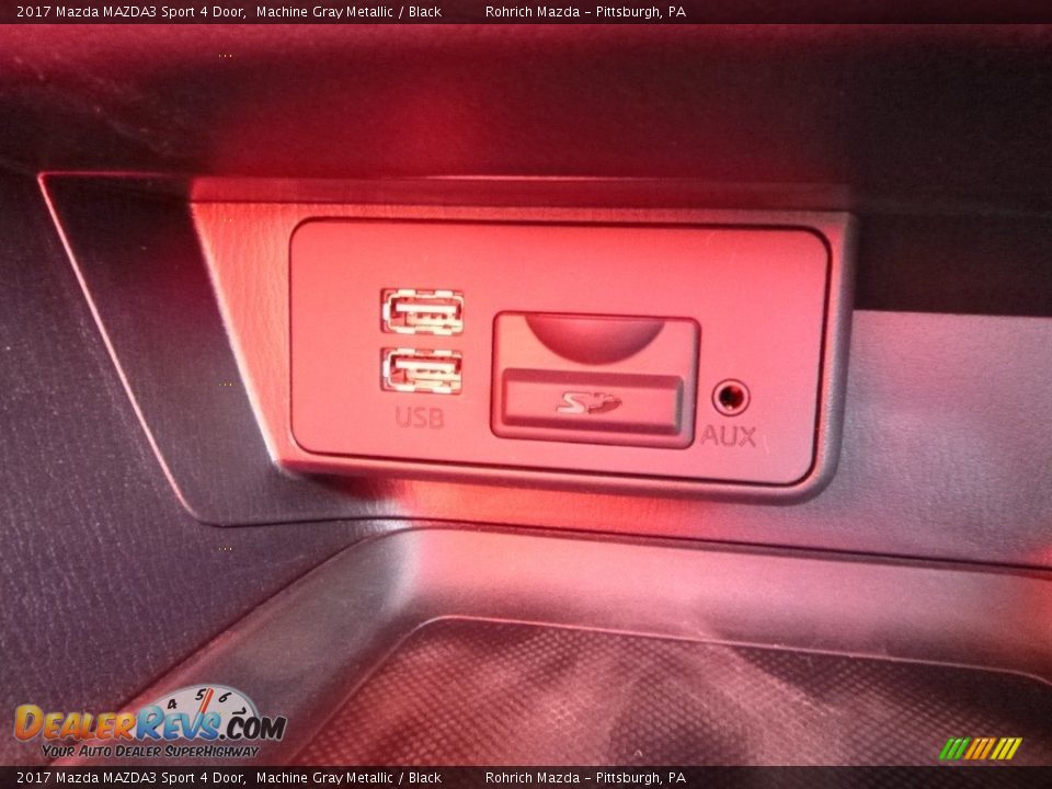 2017 Mazda MAZDA3 Sport 4 Door Machine Gray Metallic / Black Photo #14