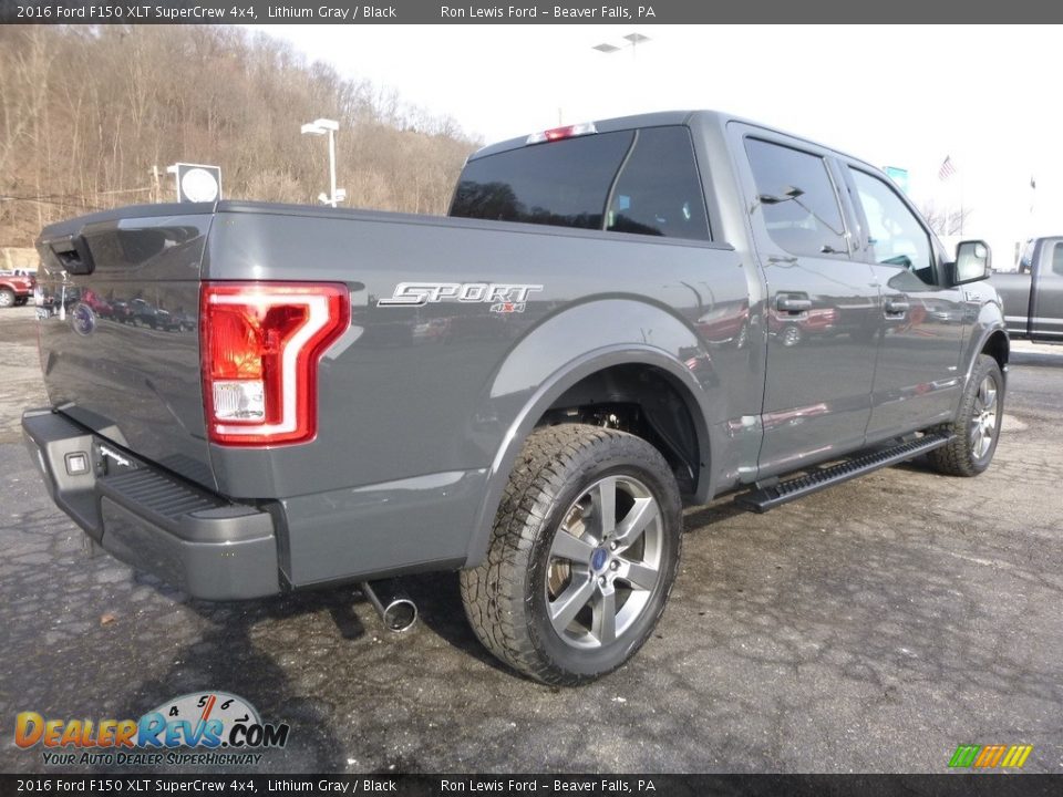 2016 Ford F150 XLT SuperCrew 4x4 Lithium Gray / Black Photo #3