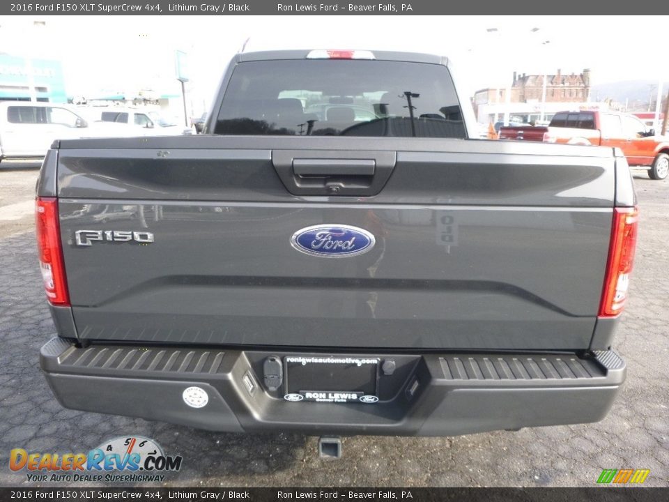 2016 Ford F150 XLT SuperCrew 4x4 Lithium Gray / Black Photo #4