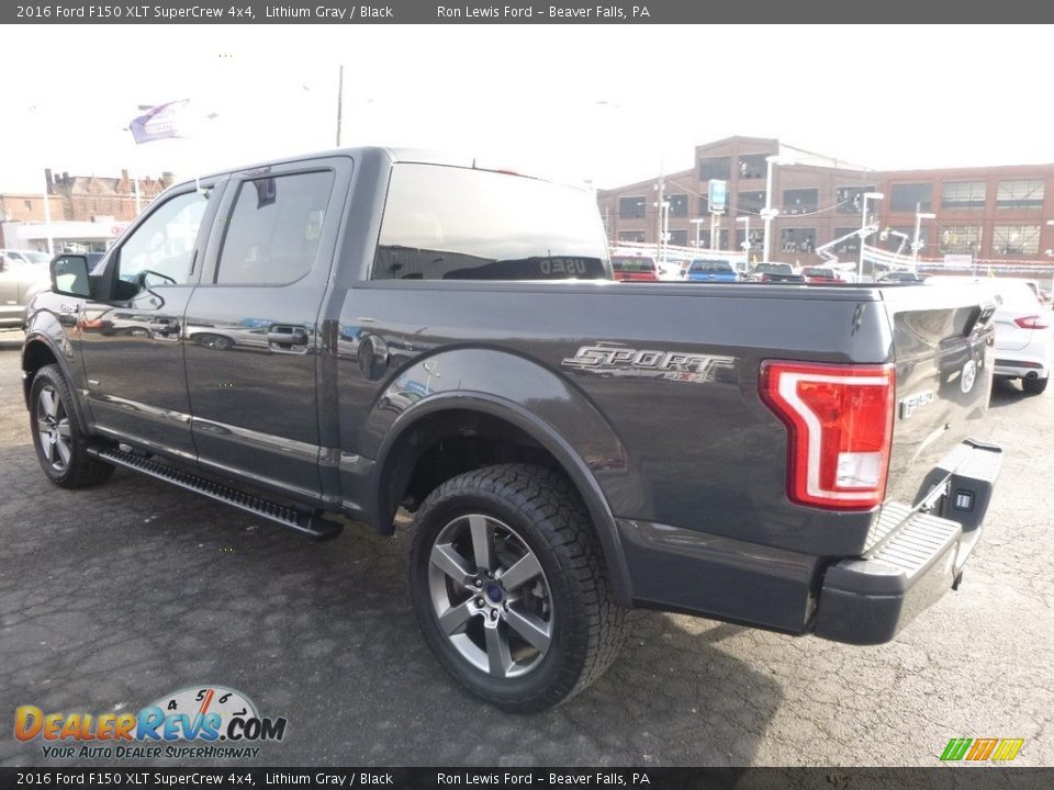 2016 Ford F150 XLT SuperCrew 4x4 Lithium Gray / Black Photo #5