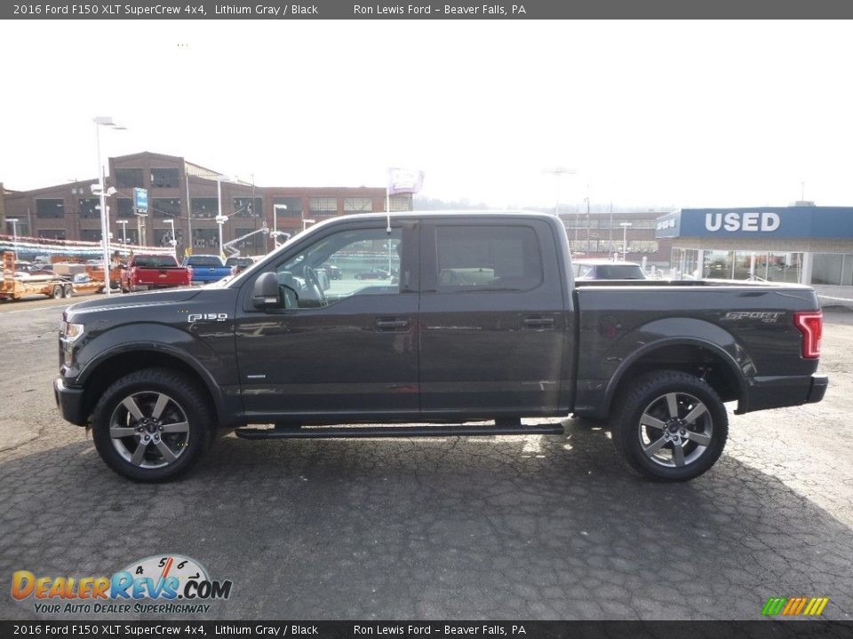 2016 Ford F150 XLT SuperCrew 4x4 Lithium Gray / Black Photo #6