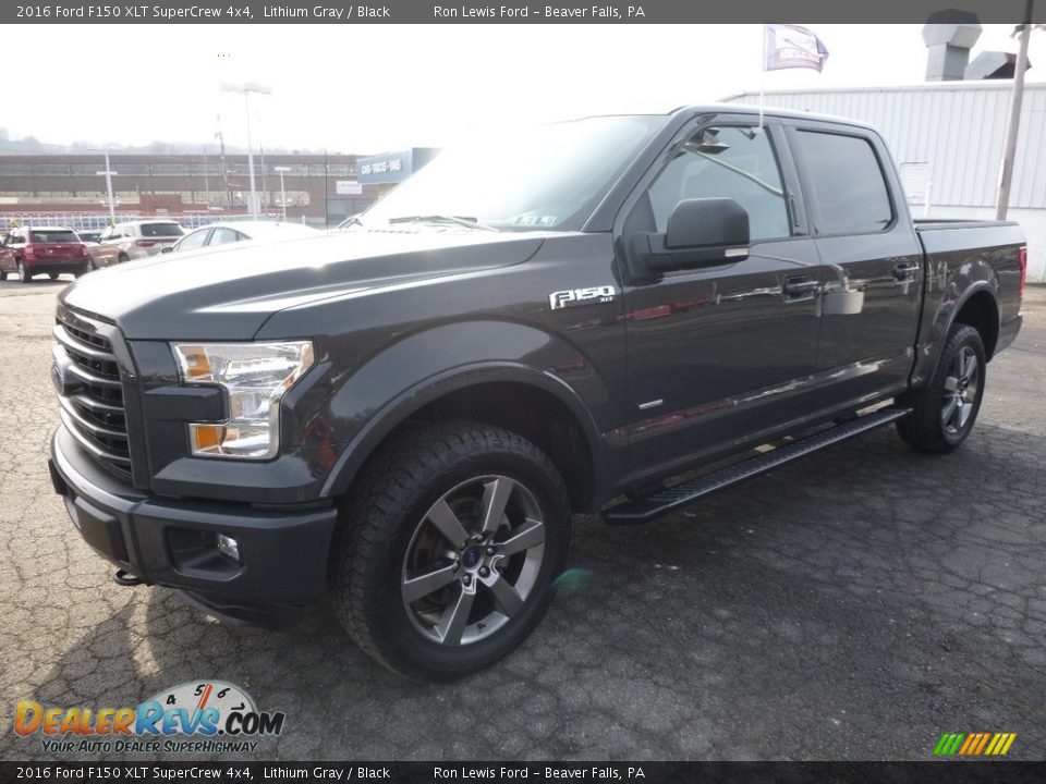 2016 Ford F150 XLT SuperCrew 4x4 Lithium Gray / Black Photo #7