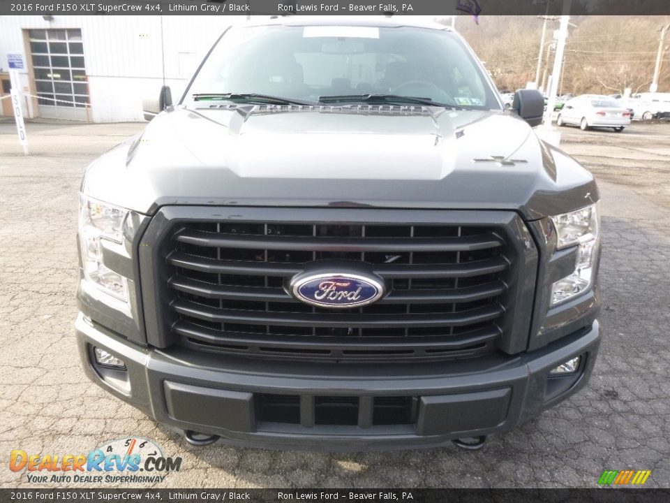 2016 Ford F150 XLT SuperCrew 4x4 Lithium Gray / Black Photo #8