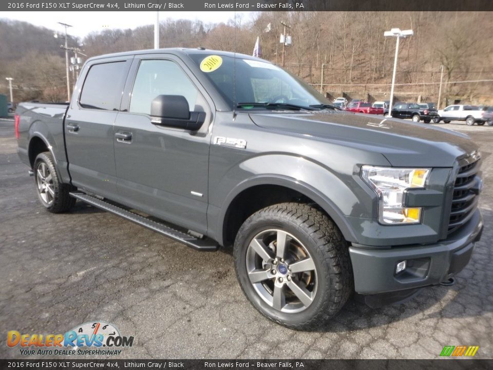 2016 Ford F150 XLT SuperCrew 4x4 Lithium Gray / Black Photo #9