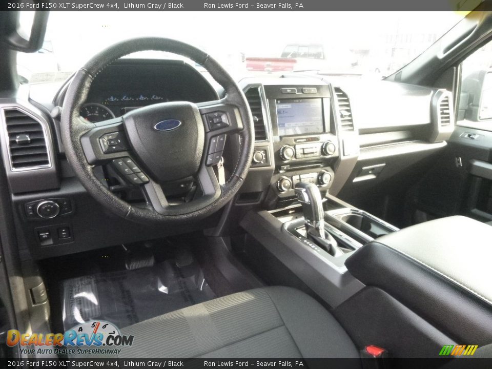 2016 Ford F150 XLT SuperCrew 4x4 Lithium Gray / Black Photo #13