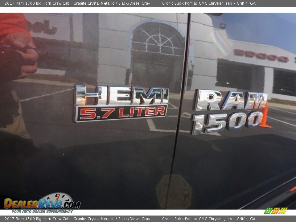 2017 Ram 1500 Big Horn Crew Cab Granite Crystal Metallic / Black/Diesel Gray Photo #13