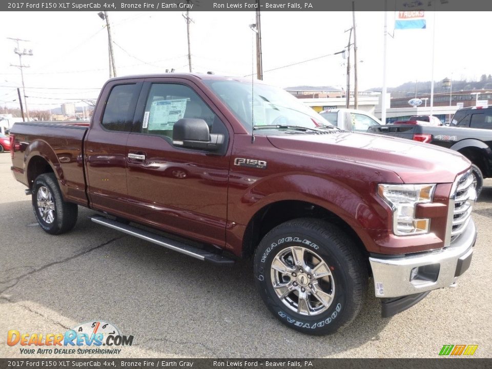 2017 Ford F150 XLT SuperCab 4x4 Bronze Fire / Earth Gray Photo #8
