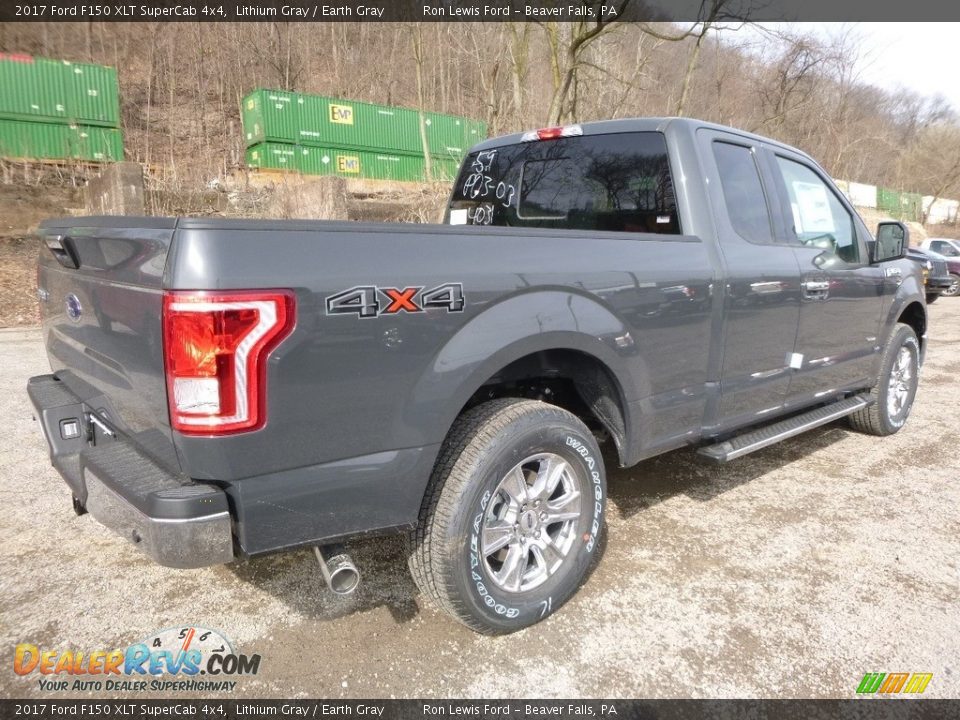 2017 Ford F150 XLT SuperCab 4x4 Lithium Gray / Earth Gray Photo #2