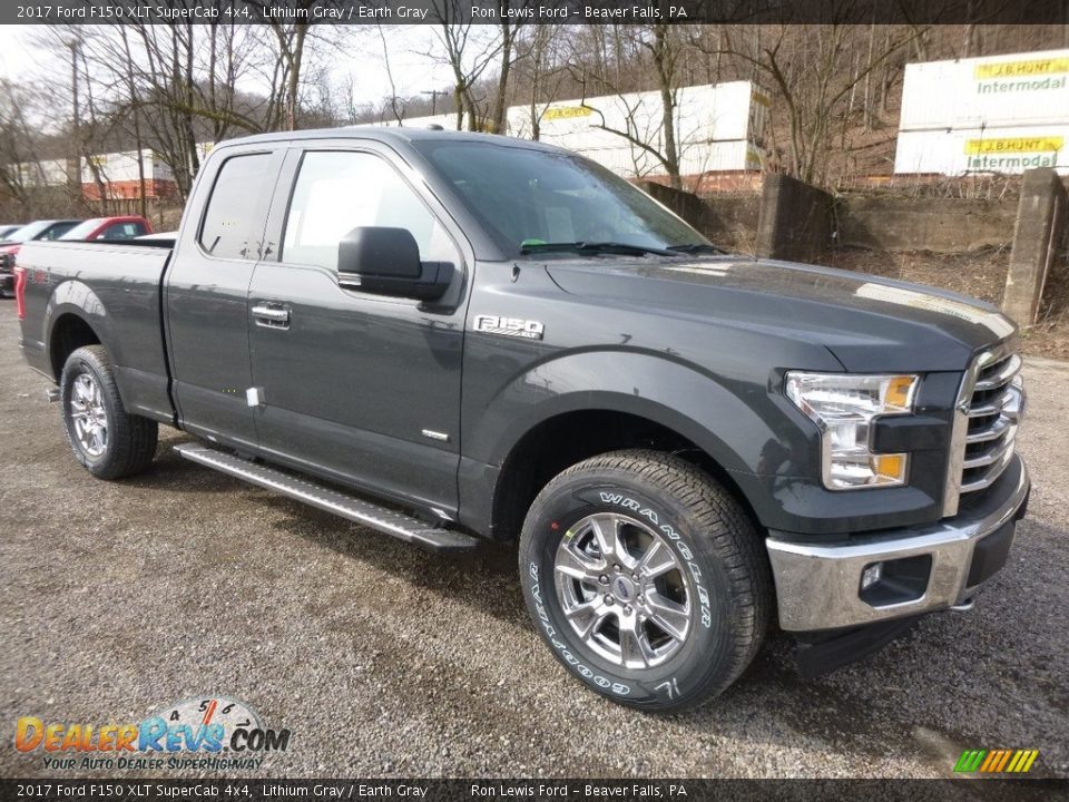 2017 Ford F150 XLT SuperCab 4x4 Lithium Gray / Earth Gray Photo #8