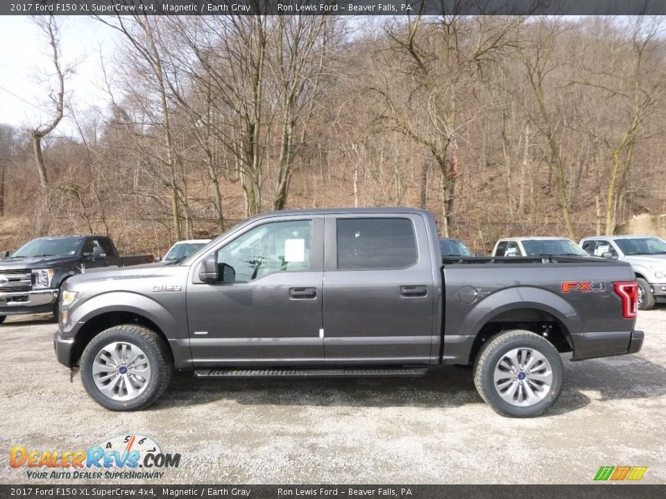 2017 Ford F150 XL SuperCrew 4x4 Magnetic / Earth Gray Photo #6