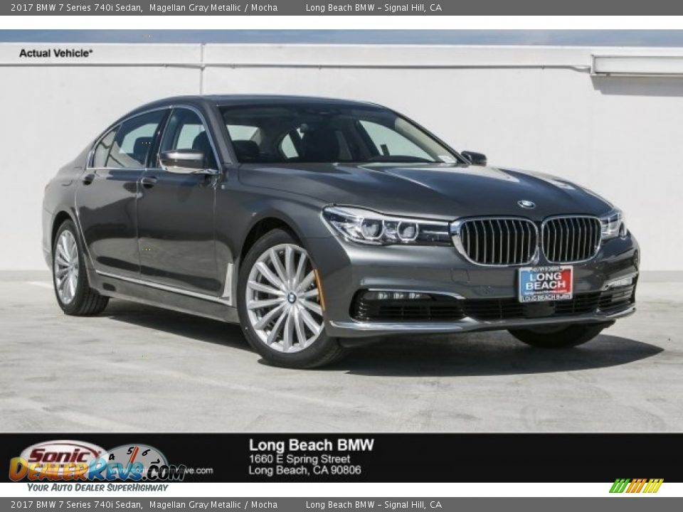 2017 BMW 7 Series 740i Sedan Magellan Gray Metallic / Mocha Photo #1