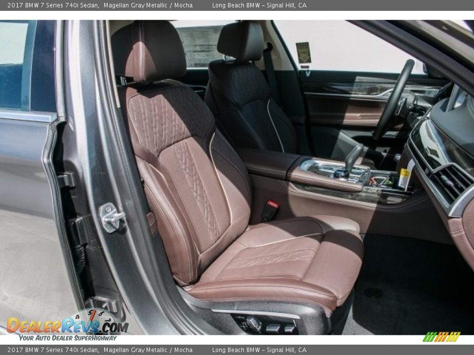 2017 BMW 7 Series 740i Sedan Magellan Gray Metallic / Mocha Photo #2