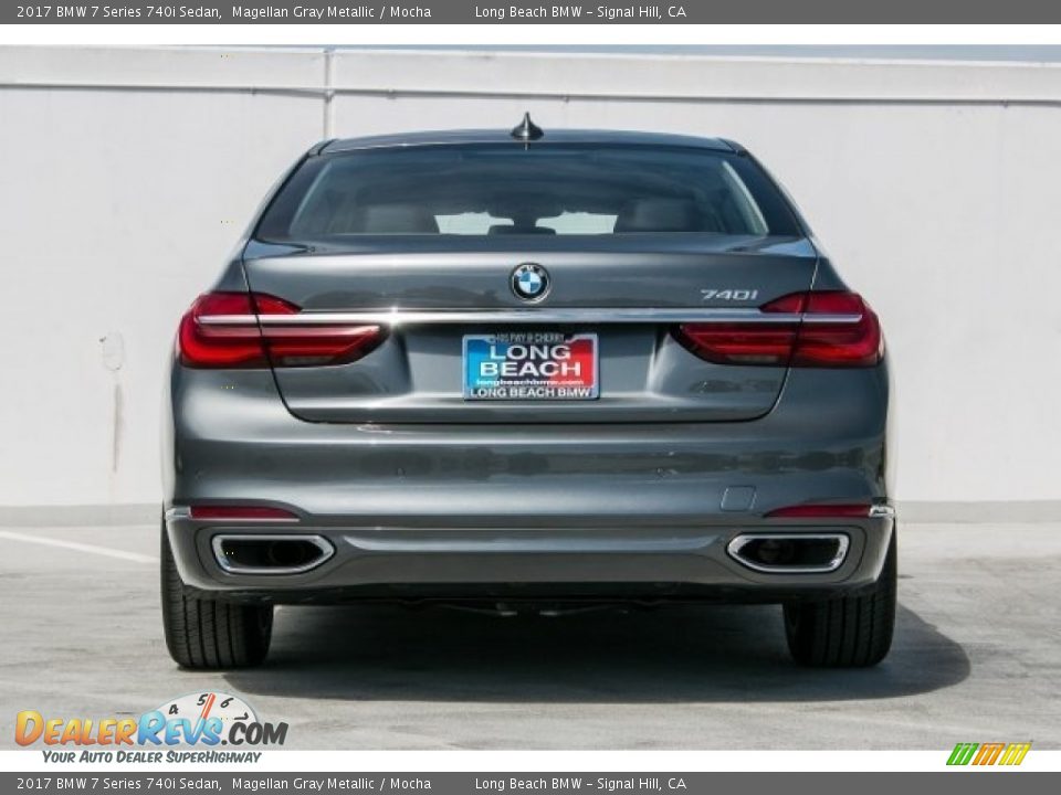 2017 BMW 7 Series 740i Sedan Magellan Gray Metallic / Mocha Photo #4