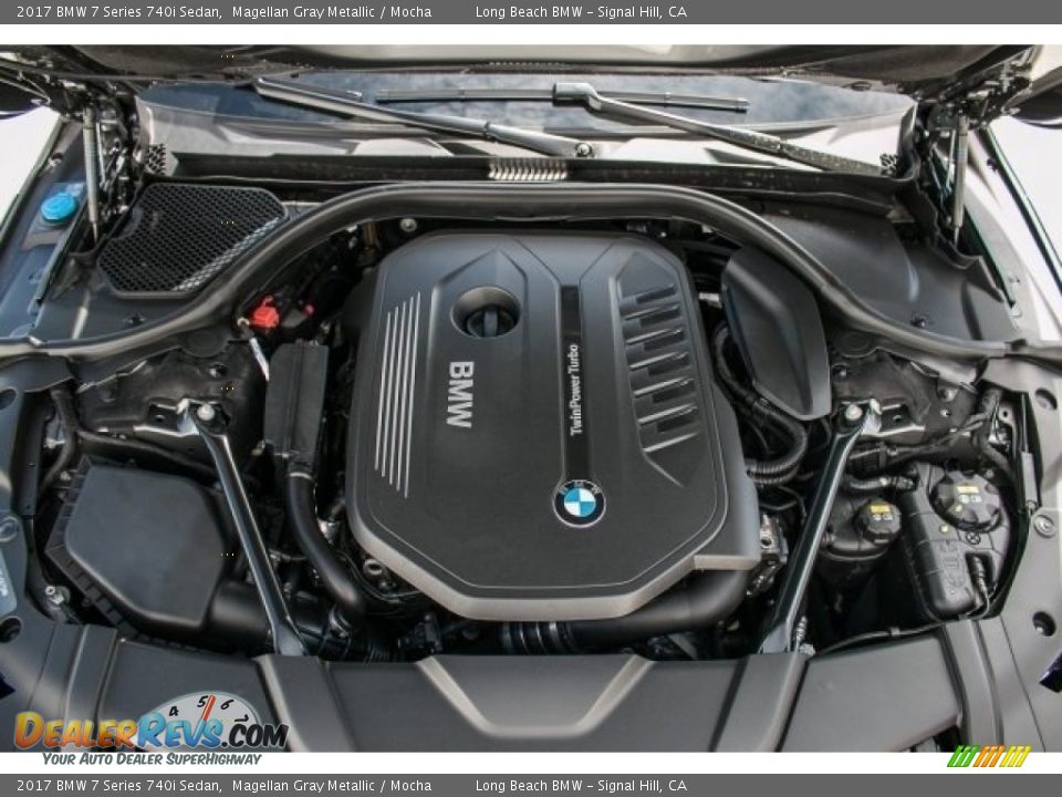 2017 BMW 7 Series 740i Sedan Magellan Gray Metallic / Mocha Photo #8