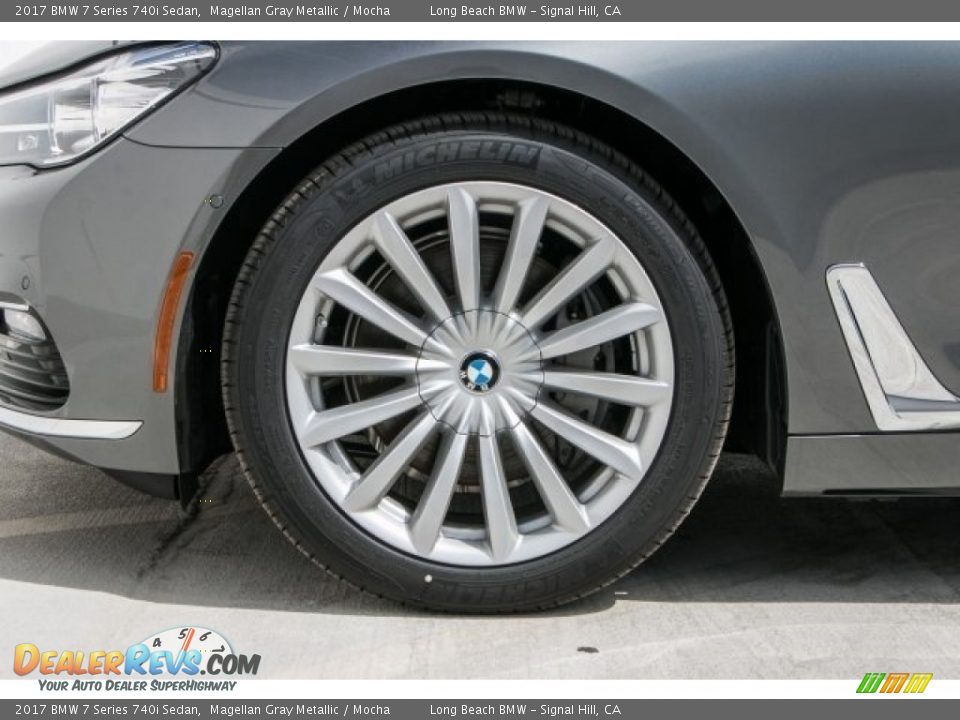 2017 BMW 7 Series 740i Sedan Magellan Gray Metallic / Mocha Photo #9