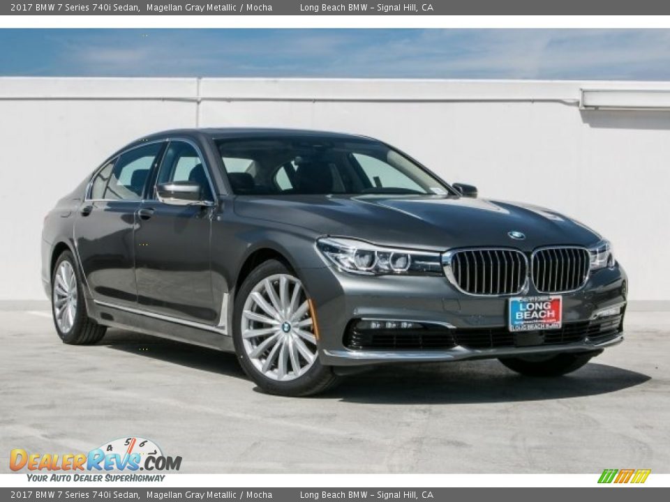2017 BMW 7 Series 740i Sedan Magellan Gray Metallic / Mocha Photo #12