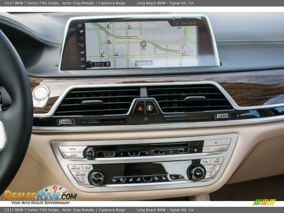2017 BMW 7 Series 740i Sedan Arctic Gray Metallic / Canberra Beige Photo #5