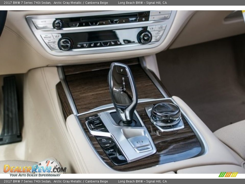 2017 BMW 7 Series 740i Sedan Arctic Gray Metallic / Canberra Beige Photo #6