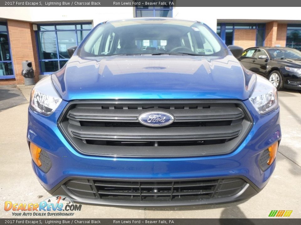 2017 Ford Escape S Lightning Blue / Charcoal Black Photo #9