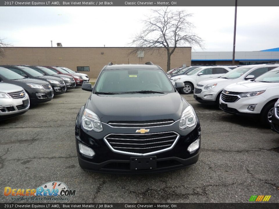 2017 Chevrolet Equinox LT AWD Blue Velvet Metallic / Jet Black Photo #2