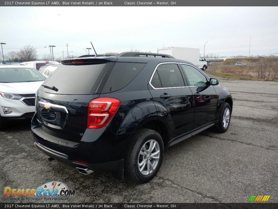 2017 Chevrolet Equinox LT AWD Blue Velvet Metallic / Jet Black Photo #4