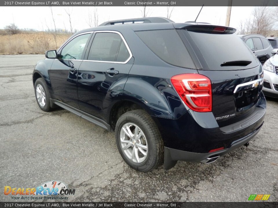 2017 Chevrolet Equinox LT AWD Blue Velvet Metallic / Jet Black Photo #5