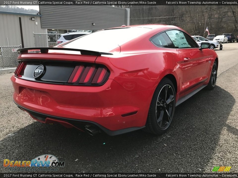 2017 Ford Mustang GT California Speical Coupe Race Red / California Special Ebony Leather/Miko Suede Photo #6