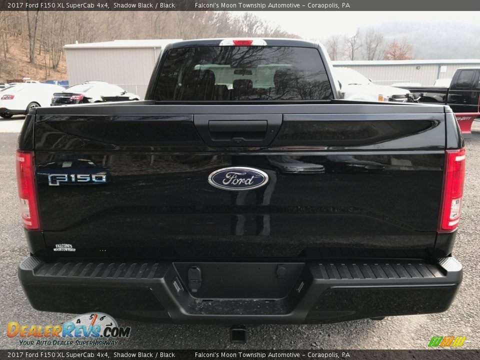 2017 Ford F150 XL SuperCab 4x4 Shadow Black / Black Photo #7