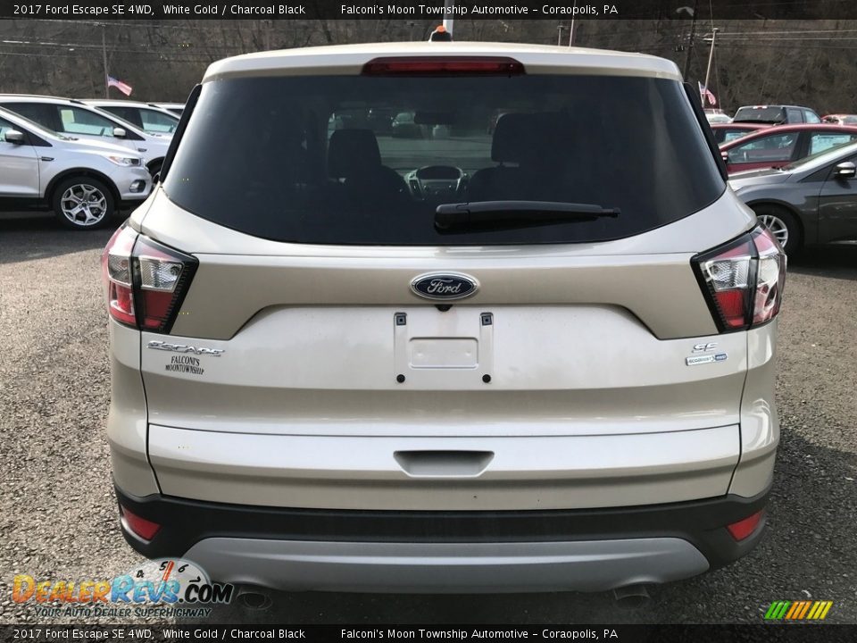 2017 Ford Escape SE 4WD White Gold / Charcoal Black Photo #5