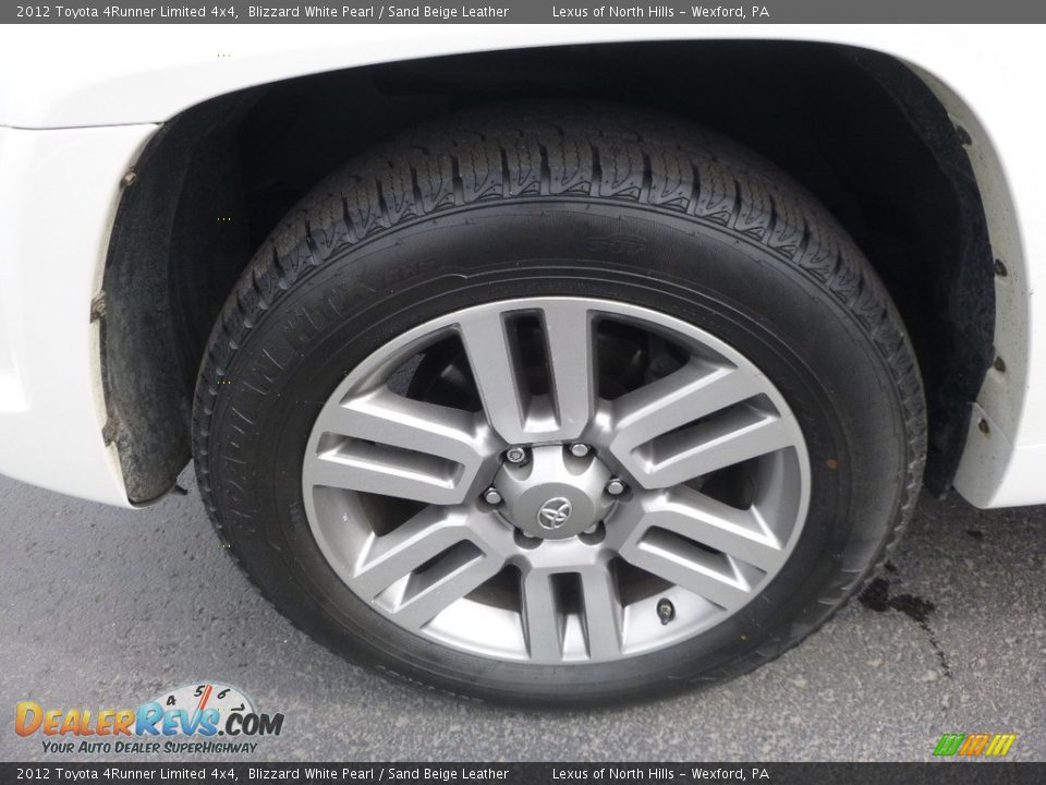 2012 Toyota 4Runner Limited 4x4 Blizzard White Pearl / Sand Beige Leather Photo #5