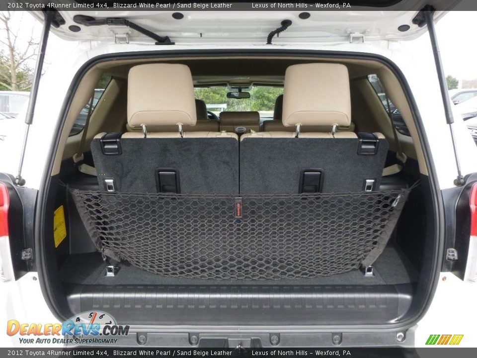 2012 Toyota 4Runner Limited 4x4 Blizzard White Pearl / Sand Beige Leather Photo #7