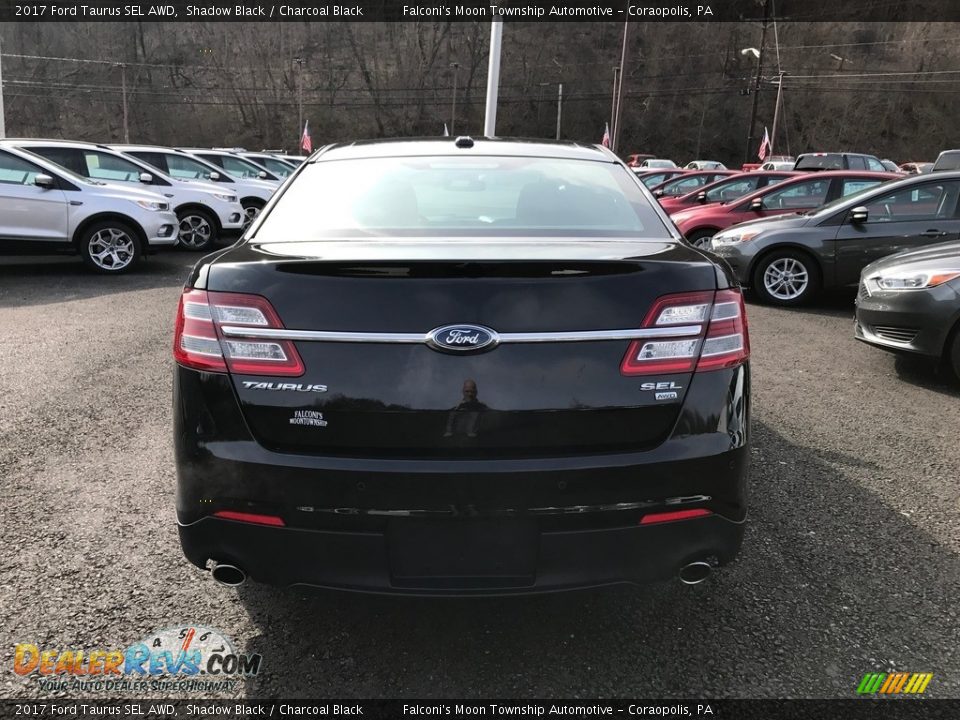 2017 Ford Taurus SEL AWD Shadow Black / Charcoal Black Photo #5