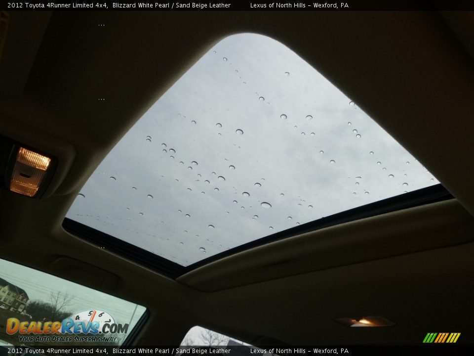 2012 Toyota 4Runner Limited 4x4 Blizzard White Pearl / Sand Beige Leather Photo #13