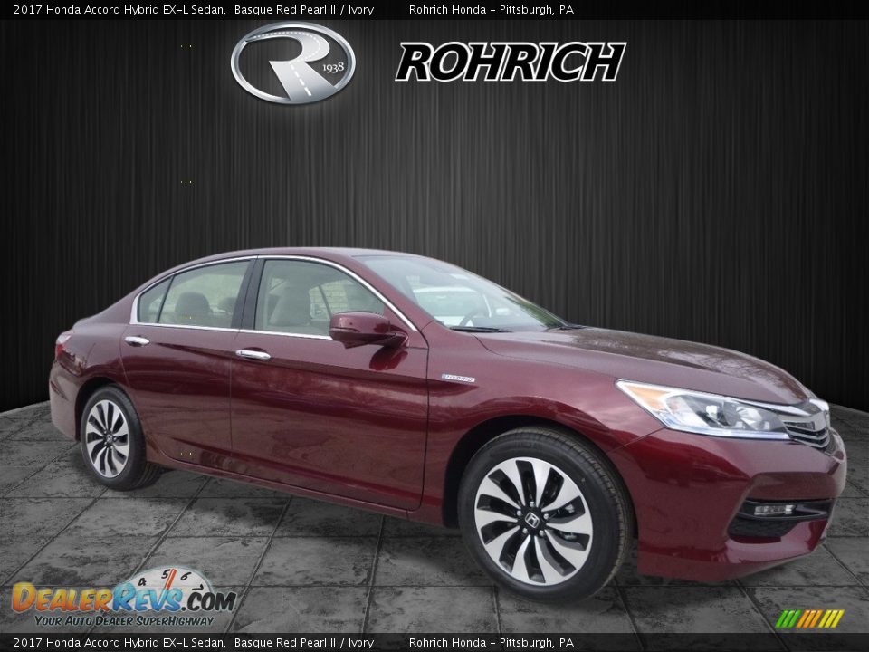 2017 Honda Accord Hybrid EX-L Sedan Basque Red Pearl II / Ivory Photo #1