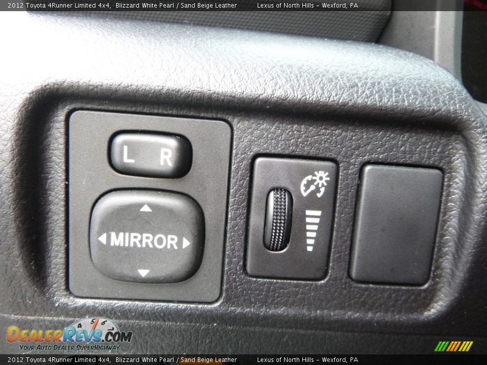 2012 Toyota 4Runner Limited 4x4 Blizzard White Pearl / Sand Beige Leather Photo #15