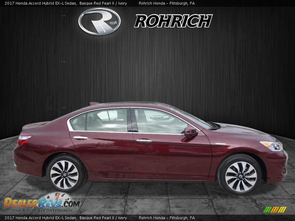 2017 Honda Accord Hybrid EX-L Sedan Basque Red Pearl II / Ivory Photo #2