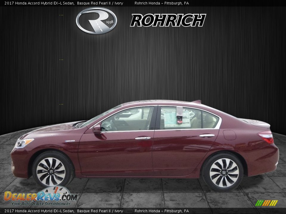 2017 Honda Accord Hybrid EX-L Sedan Basque Red Pearl II / Ivory Photo #3