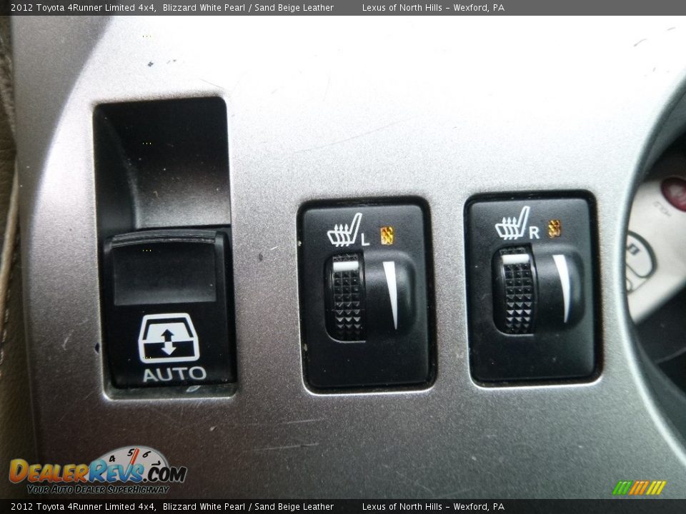 2012 Toyota 4Runner Limited 4x4 Blizzard White Pearl / Sand Beige Leather Photo #17