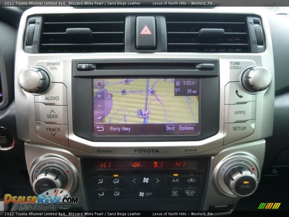 2012 Toyota 4Runner Limited 4x4 Blizzard White Pearl / Sand Beige Leather Photo #19