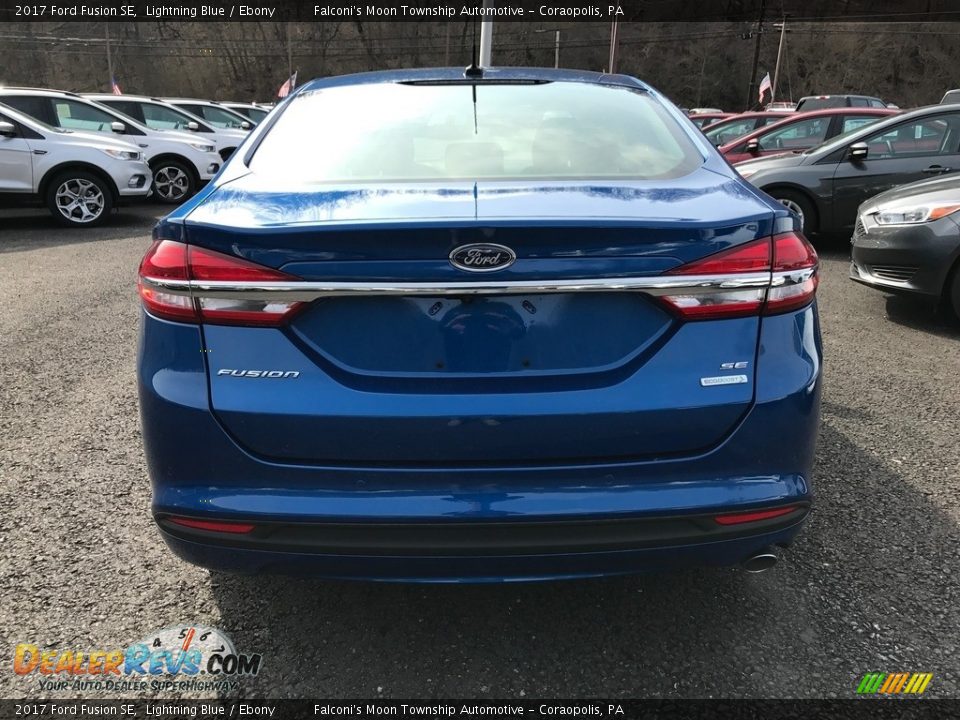 2017 Ford Fusion SE Lightning Blue / Ebony Photo #5