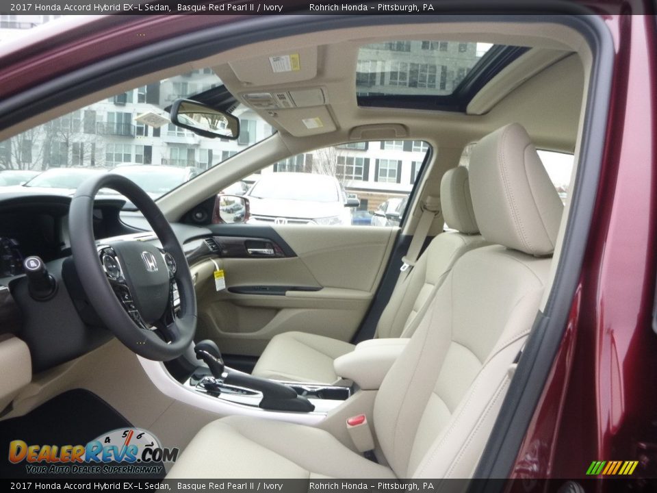 2017 Honda Accord Hybrid EX-L Sedan Basque Red Pearl II / Ivory Photo #6