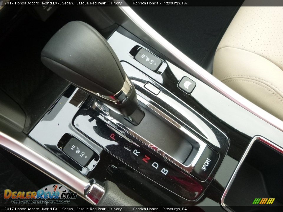 2017 Honda Accord Hybrid EX-L Sedan Basque Red Pearl II / Ivory Photo #12