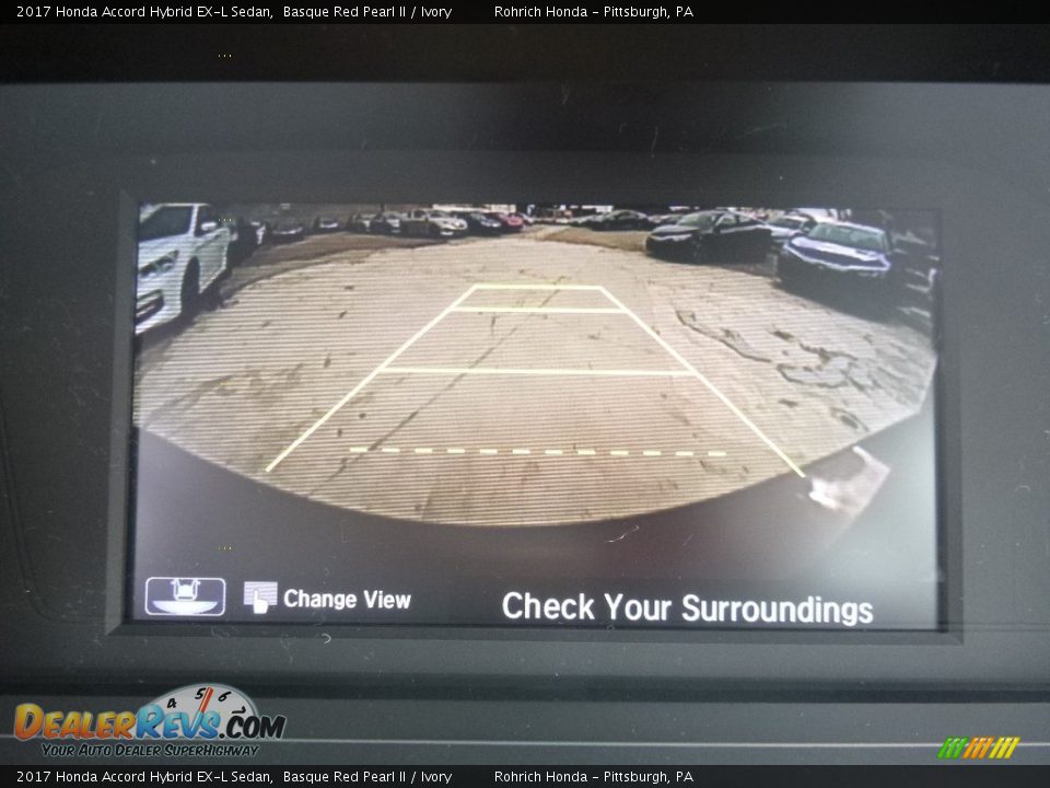 2017 Honda Accord Hybrid EX-L Sedan Basque Red Pearl II / Ivory Photo #14