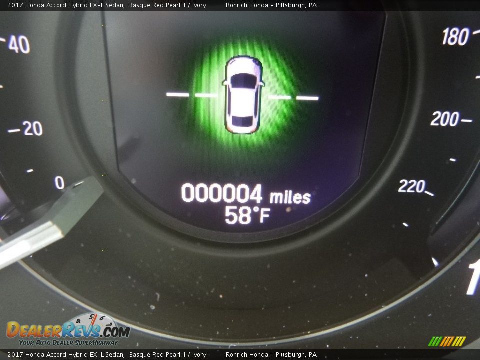 2017 Honda Accord Hybrid EX-L Sedan Basque Red Pearl II / Ivory Photo #15