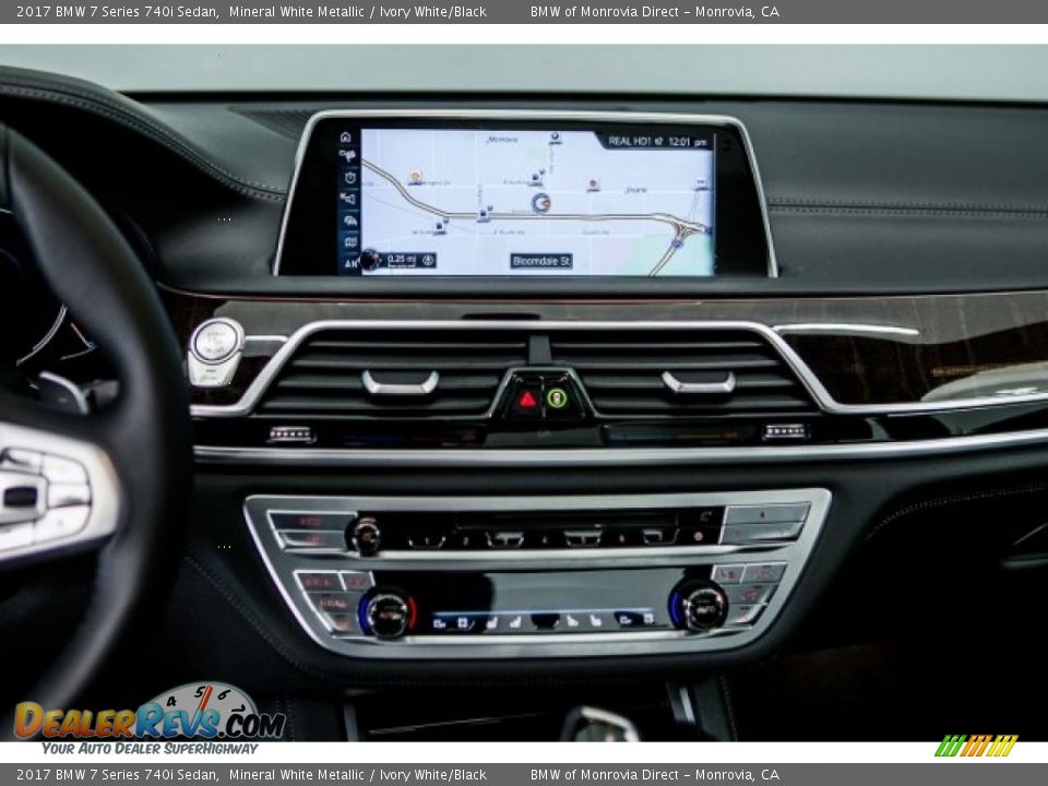 2017 BMW 7 Series 740i Sedan Mineral White Metallic / Ivory White/Black Photo #5